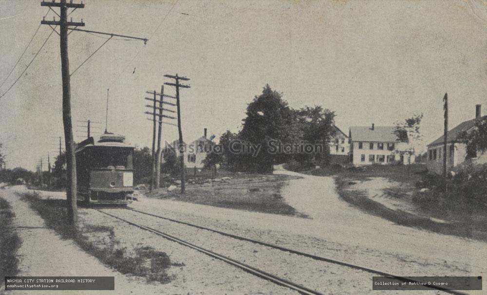 Postcard: Gould Hill from Main Street, Newton, New Hampshire